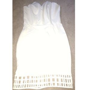 White bodycon dress